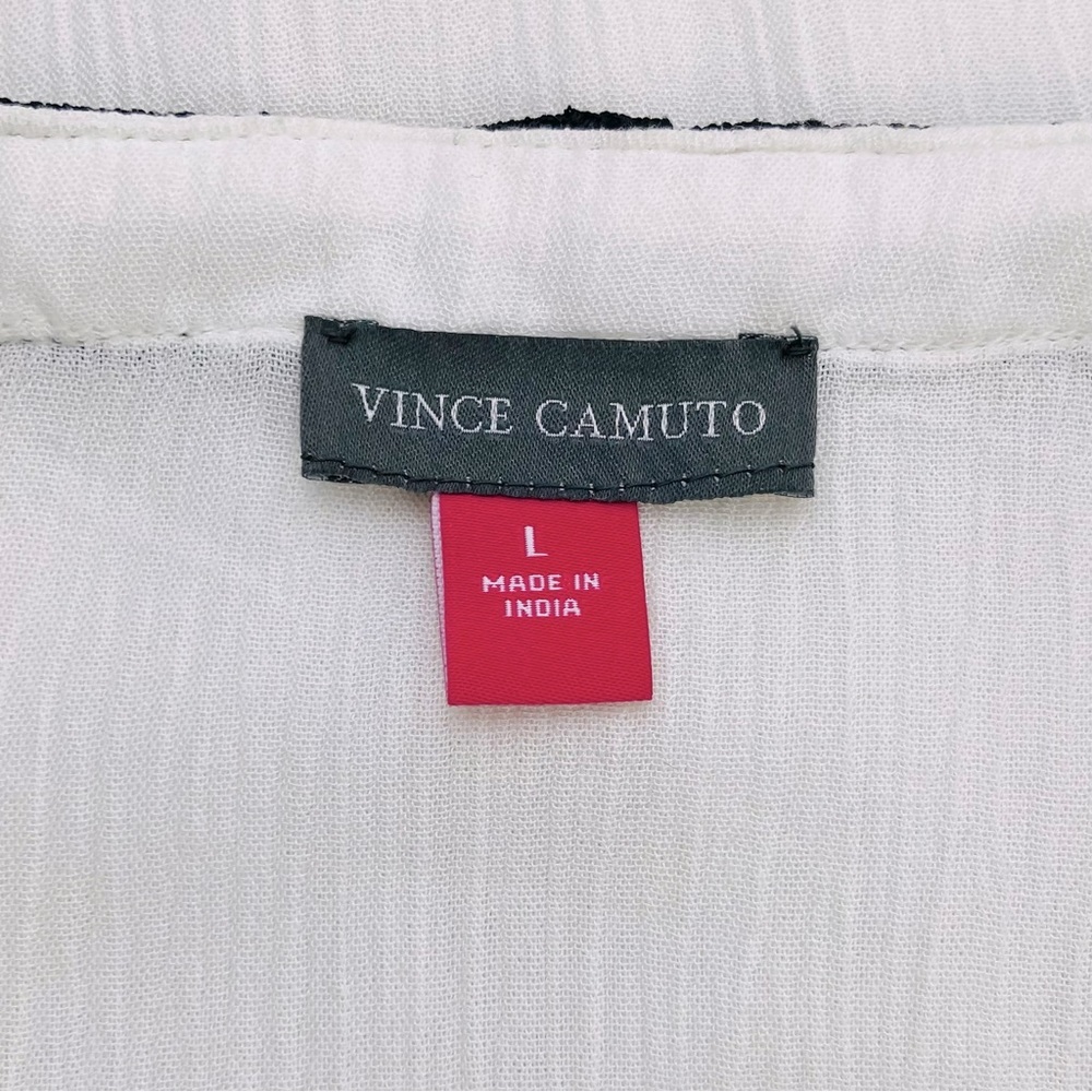 NWOT Vince Camuto Wrap Front Crochet Trim Blouse - Picture 5 of 8